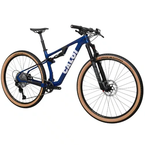 Bicicleta Aro 29 Caloi Carbon FS Sport 2 Tamanho-M Azul 2024