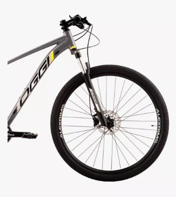 Bicicleta Aro 29 Oggi 7.0 1x9 2024 Grafite/Vermelho T17