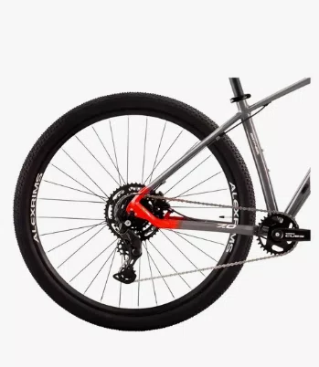 Bicicleta Aro 29 Oggi 7.0 1x9 2024 Grafite/Vermelho T17