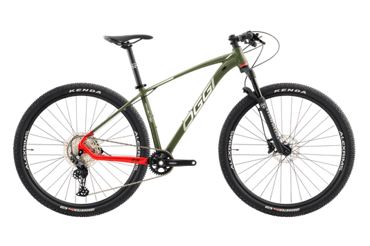Bicicleta Aro 29 Oggi 7.3 12v 2024 Verde/Vermelho/Cinza T17