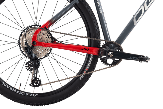 Bicicleta Aro 29 Oggi 7.4 12v Grafite/Vermelha/Cinza T17