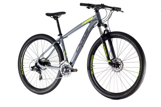 Bicicleta Aro 29 Oggi Hacker HDS 24v Grafite/Preto/Slime
