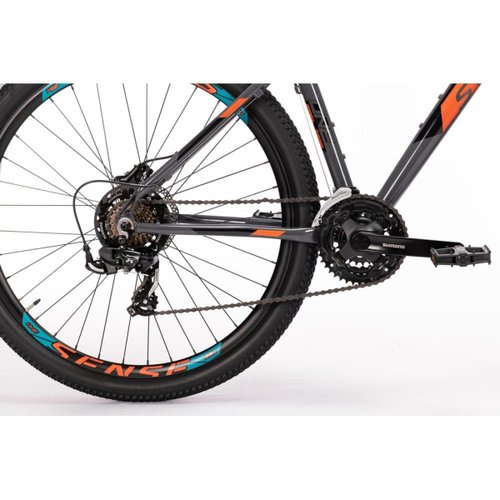 Bicicleta Aro 29 Sense One 2023 Cinza Grafite/Laranja T17
