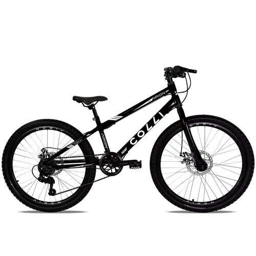 Bicicleta Colli Airon Aro 24 Freio a Disco 7V Preto Fosco
