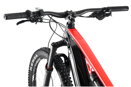 Bicicleta Elétrica Oggi Razzo T-110 CUES 11V 2024 Preto/Vermelho T17