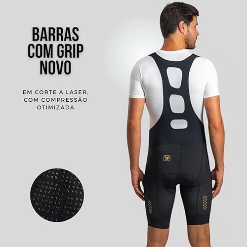 BRETELLE MASCULINO FREE FORCE PERFORMANCE PRETO TAM G .
