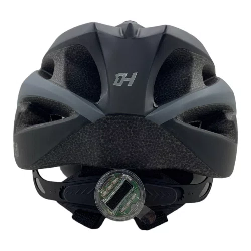 Capacete Bike Mtb High One Win Tamanho G Com Vista Light Preto e Cinza