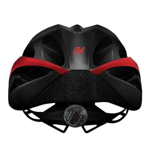 Capacete Mtb Bike High One Win Tamanho M Com Vista Light Preto e Vermelho