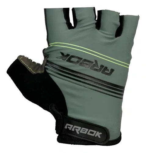 Luva Ciclismo Arbok Dedo Curto Hangar Preta Com Verde Tam GG Com Velcro