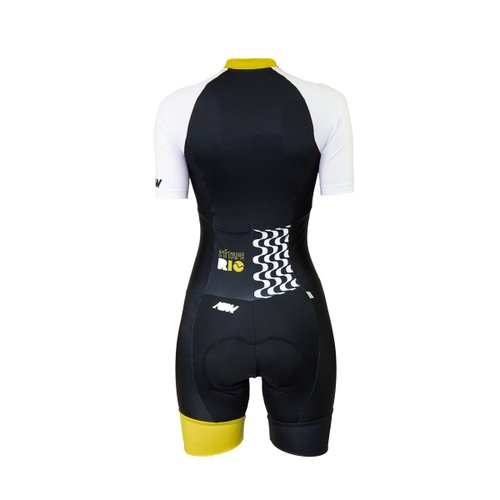 Macaquinho Feminino ASW Classic L'Etape Trottoir Preto Branco