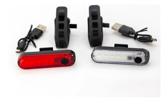 Pisca Dianteira e Traseira Leds 2 Modos USB Slim 2