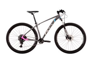 Bicicleta Aro 29 Oggi 7.0 1x9 2024 Grafite/Azul/Pink T17
