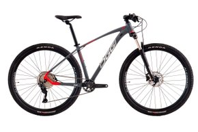 Bicicleta Aro 29 Oggi 7.2 12V 2024 Grafite/Vermelho/Cinza T17