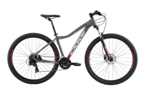 Bicicleta Aro 29 Oggi Float 5.0 HDS Grafite/Cinza/Vermelho