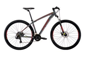 Bicicleta Aro 29 Oggi Hacker Sport 21v Grafite/Vinho/Amarelo T17