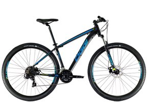 Bicicleta Aro 29 Oggi Hacker Sport 21v Preto/Azul/Slime T17
