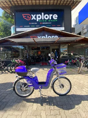 Bicicleta elétrica Veloxia azul 650w