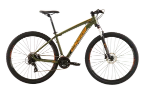 Bicicleta Oggi Aro 29 Hacker Hds 24V Verde/Laranja/Preto Tamanho 15,5