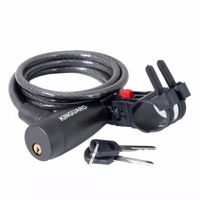 Cadeado Aco Espiral 8X1800MM PT Kinguard