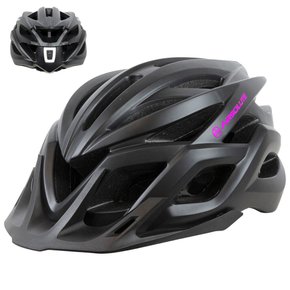 Capacete Bike ABSOLUTE Luna Flash Preto Roxo