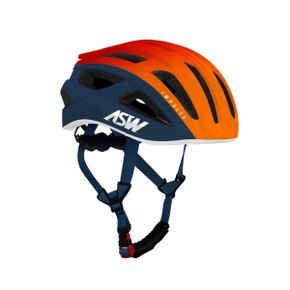 Capacete Bike ASW Impulse Laranja Azul Marinho