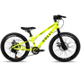 Bicicleta Colli AIRON Aro 20 Freio a Disco 7V Amarelo Neon